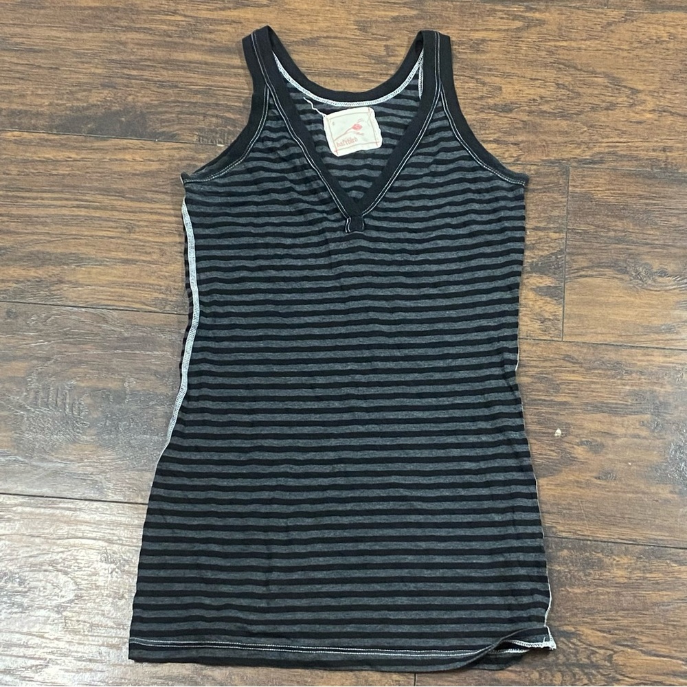 Daftbird Thin Strap Long Tank Small